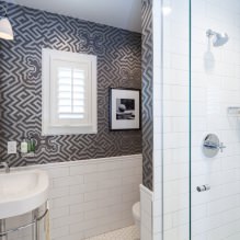 Papier peint gris : combinaisons, design, choix de meubles et de rideaux, 101 photos d'intérieur-33
