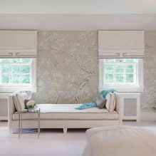 Papier peint gris : combinaisons, design, choix de meubles et de rideaux, 101 photos d'intérieur-29
