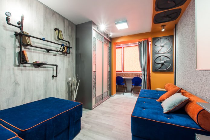 chambre style loft
