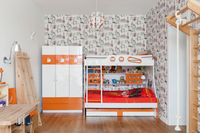 chambre d'enfant pour deux garçons