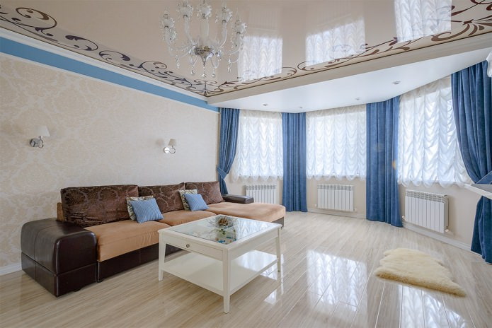 patterned ceiling