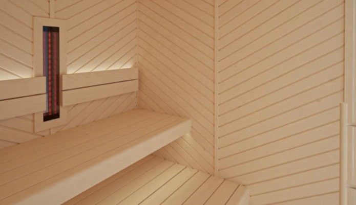 Décoration de salle de bain à chevrons