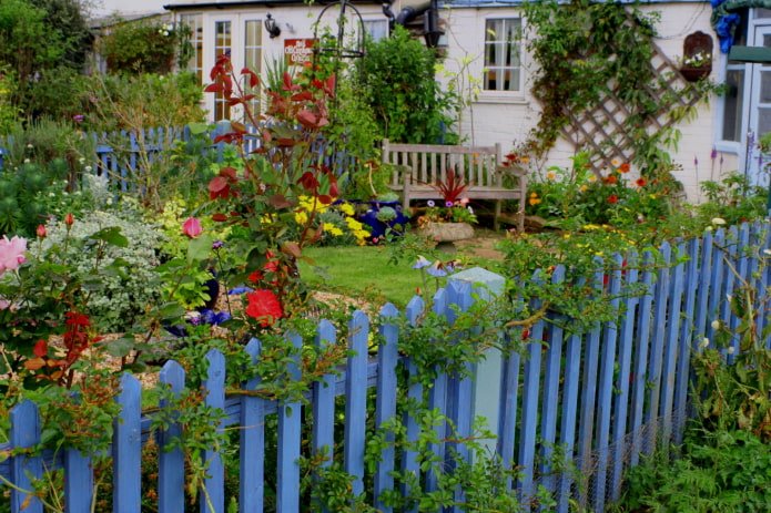 Jardin de devant de style rustique