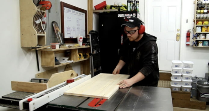 cutting out the boards