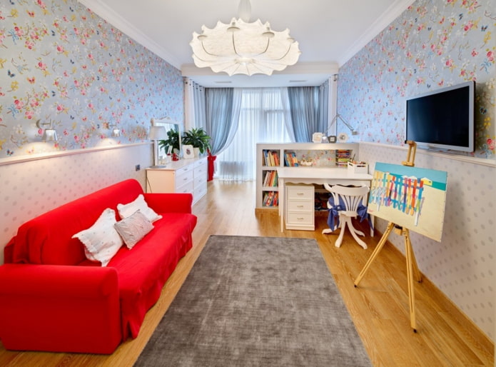 appartement étroit d'une pièce