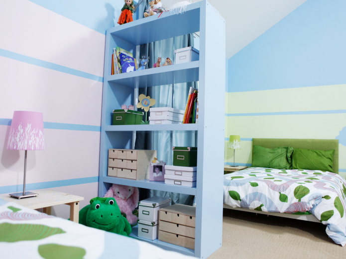 séparation d'une chambre d'enfant dans un studio