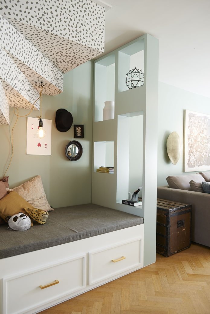 zonage d'un appartement d'une pièce