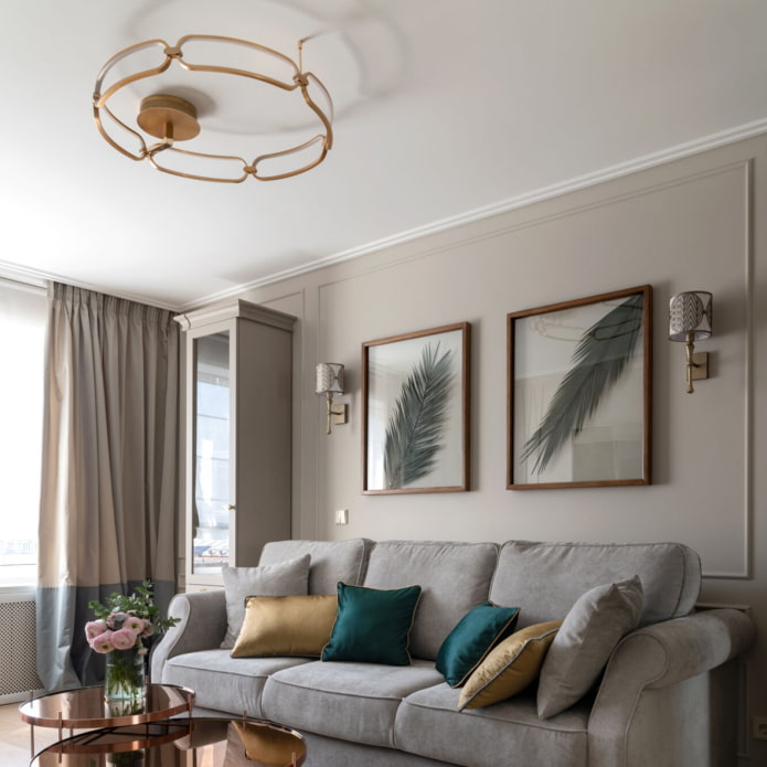 Appliques murales dans le salon