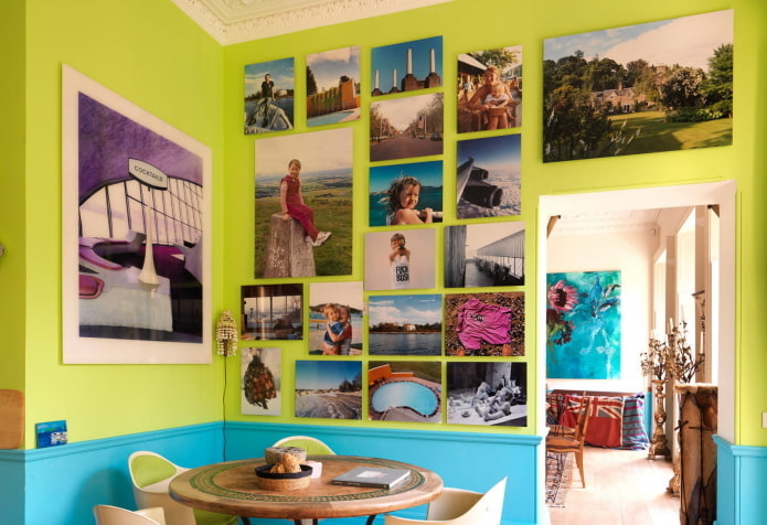 photos sans cadre à l'intérieur