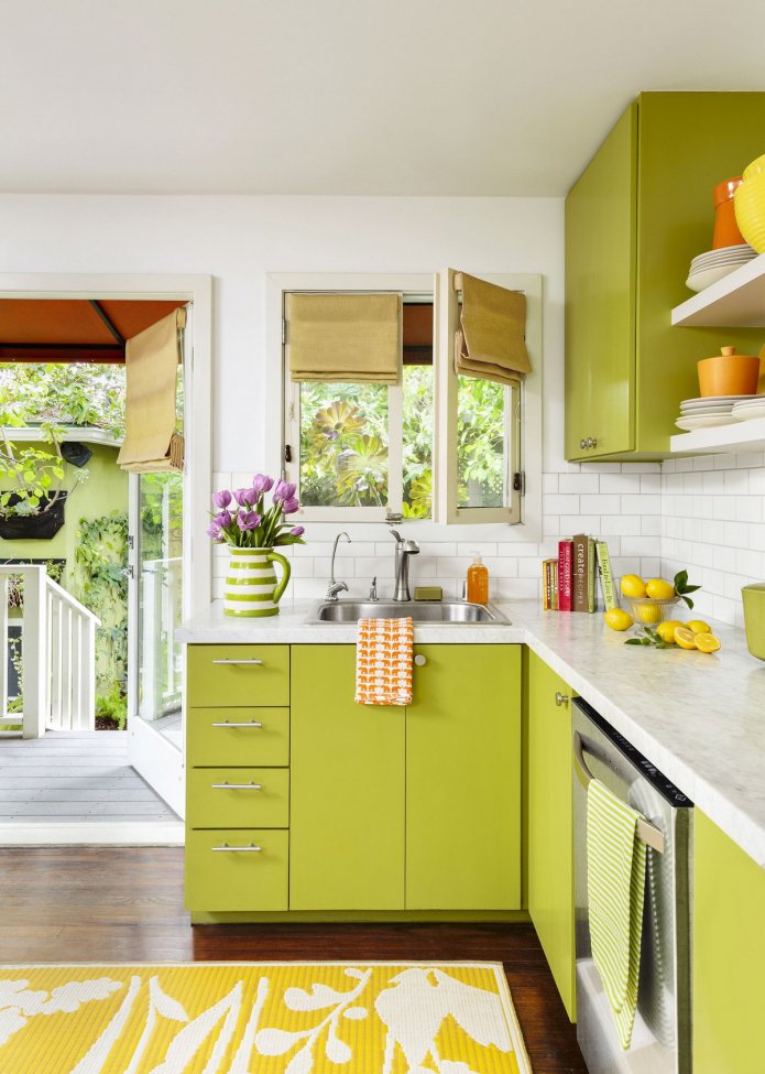 cuisine couleur olive