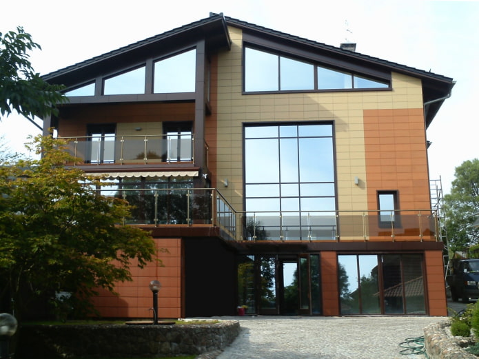 Grès cérame sur la façade