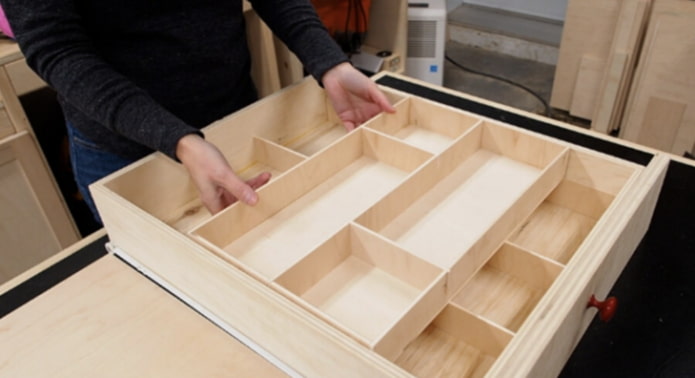 dividing into sections
