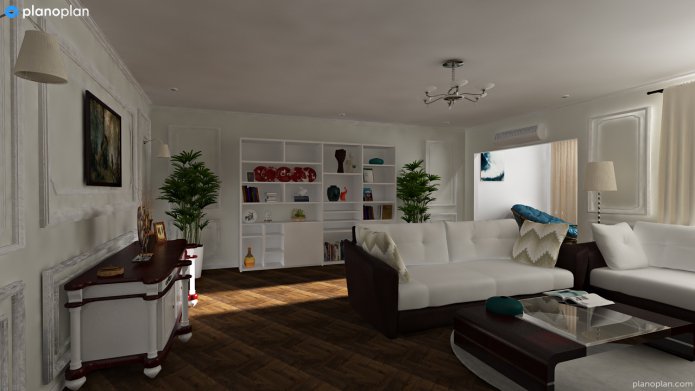 spacious living room