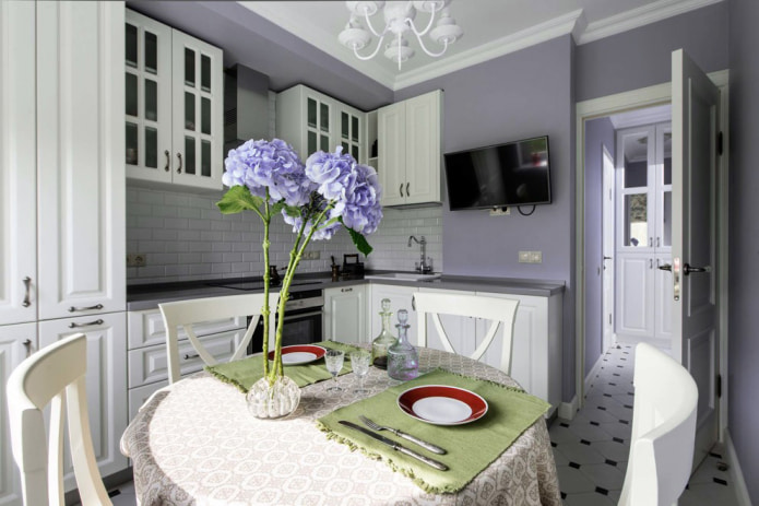 Cuisine lavande pastel