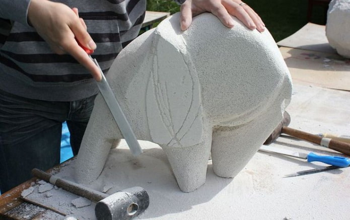 processus de création d'une sculpture