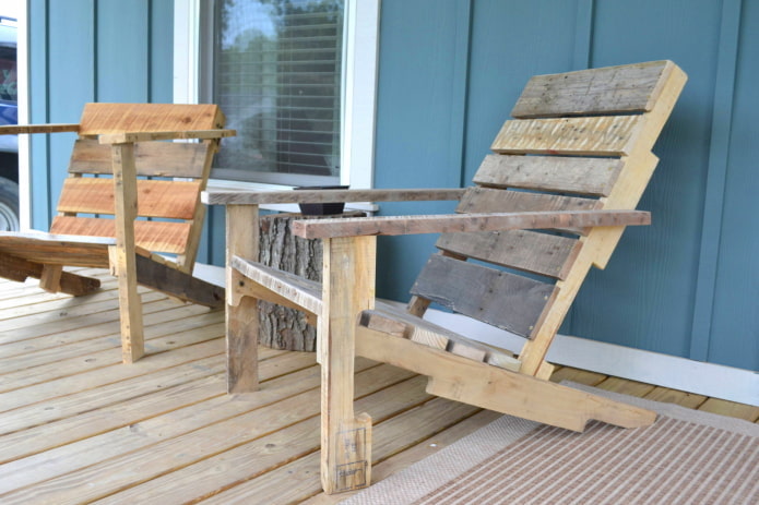 Chaise en palette