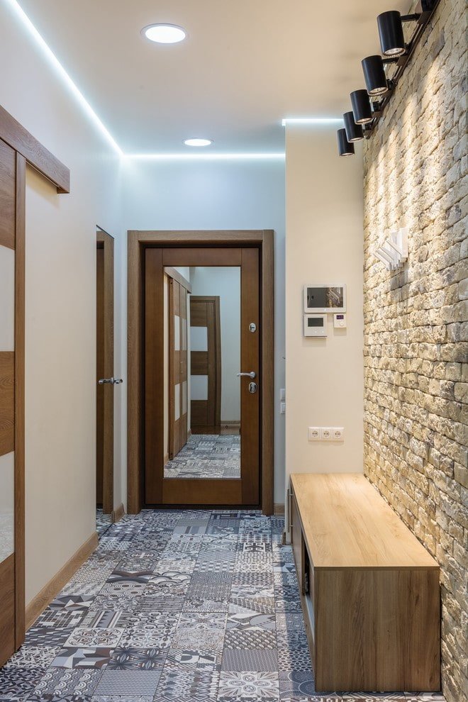 Emplacement des luminaires dans le couloir