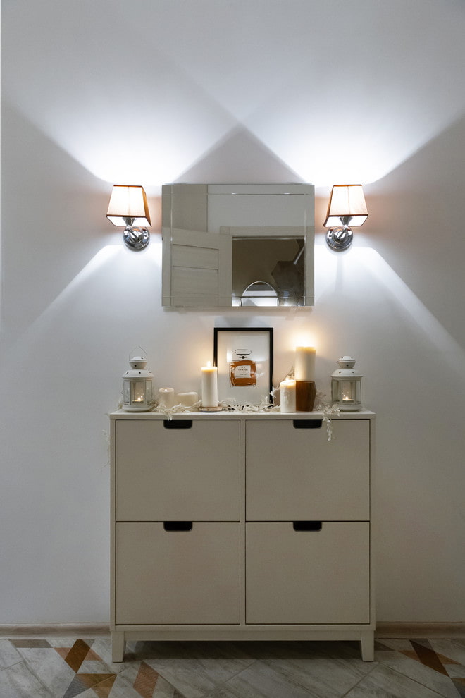 Emplacement des luminaires dans le couloir