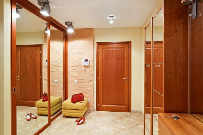 Emplacement des luminaires dans le couloir