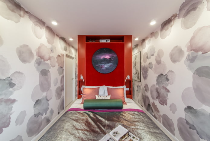 Petite chambre avec éclairage spot