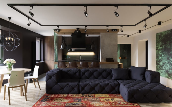 Lampes sur poteau de style loft