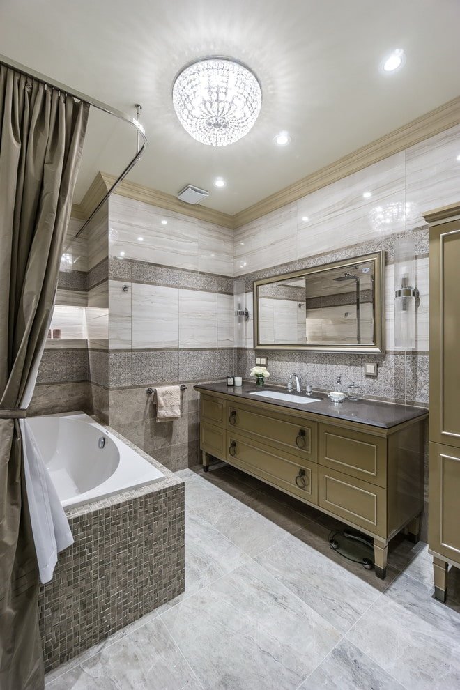 Éclairage principal de la salle de bain