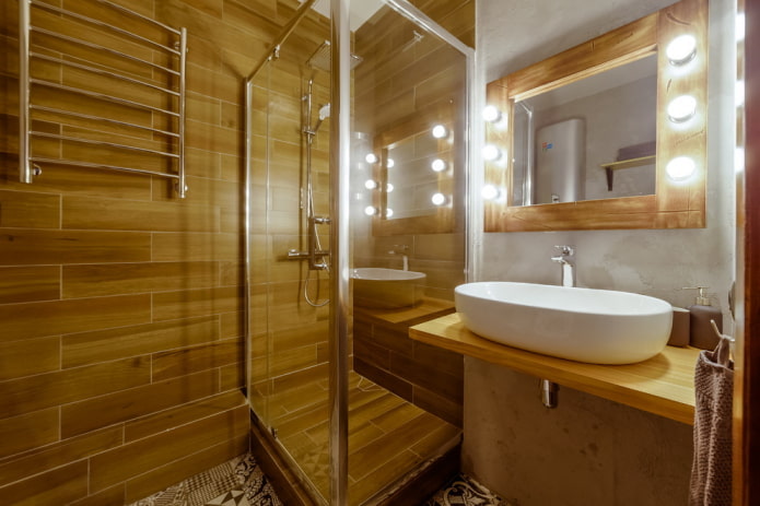 Éclairage zonal dans la salle de bain