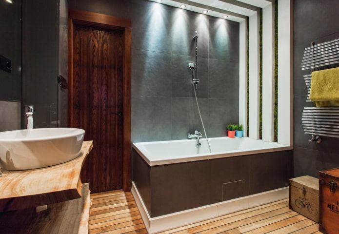 Éclairage zonal dans la salle de bain
