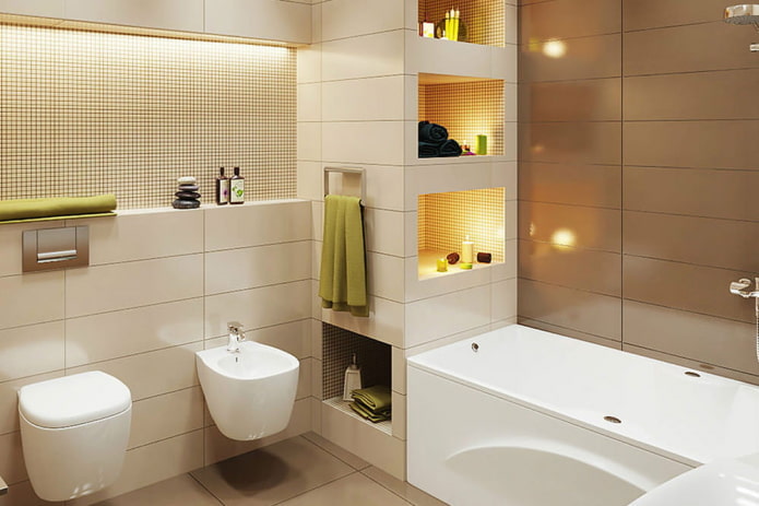Éclairage zonal dans la salle de bain