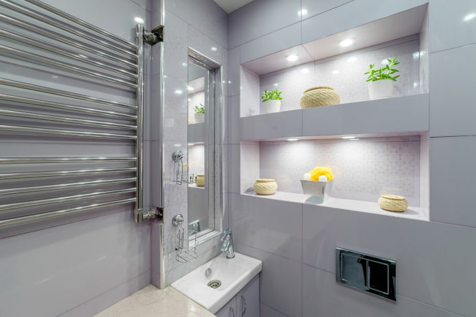 Éclairage zonal dans la salle de bain