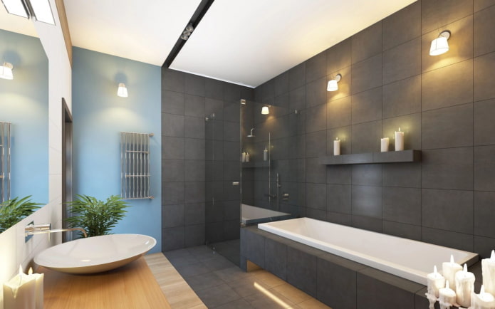 Conception d'éclairage dans la salle de bain