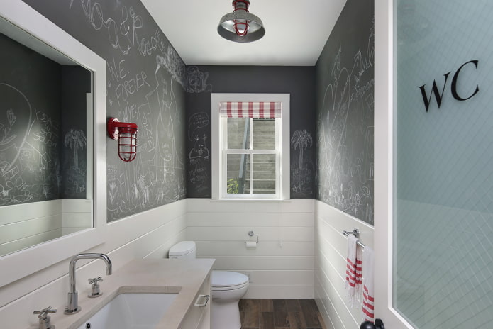peinture ardoise pour les toilettes
