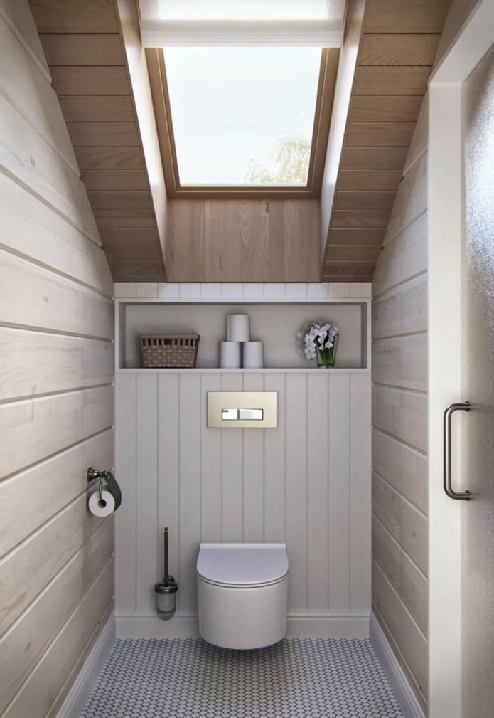 toilettes avec lucarne