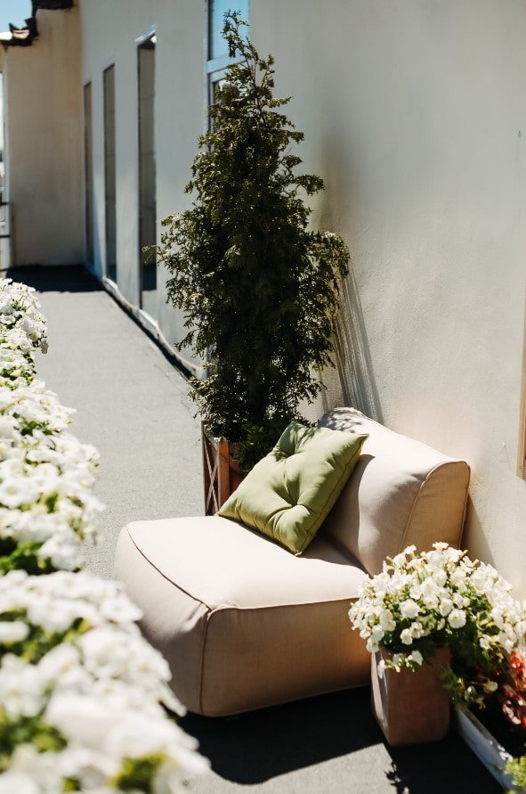 Chaise sans cadre pour la rue