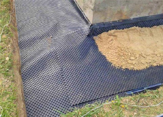 hydroisolation de la zone aveugle