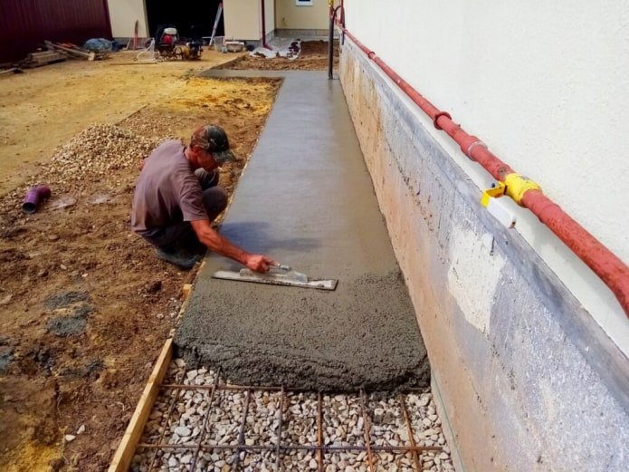 remplissage béton