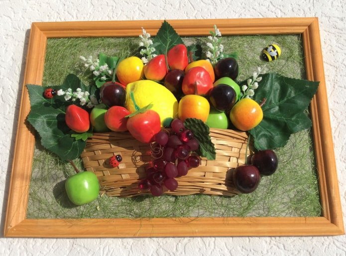 panneau de cuisine composé de fruits