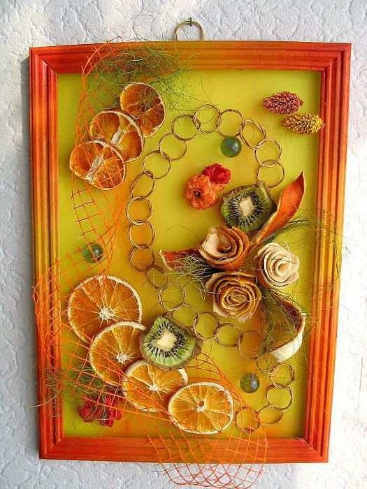 panneau de cuisine composé de fruits