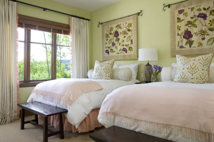 panneau de tissu sur le mur à l'intérieur
