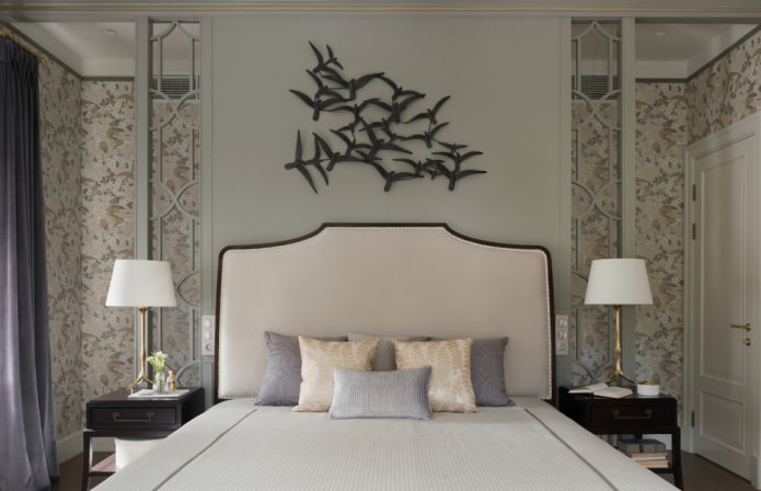 panneau mural dans la chambre