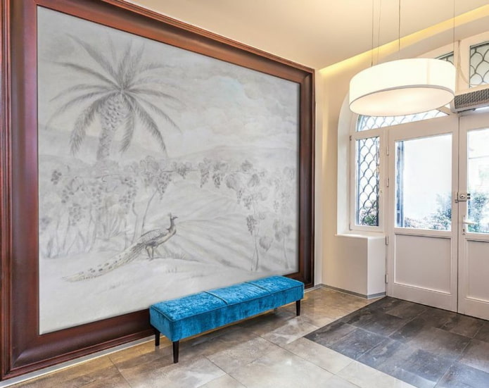 Panneau mural avec image de la nature à l'intérieur