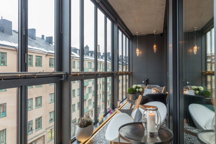 balcon noir