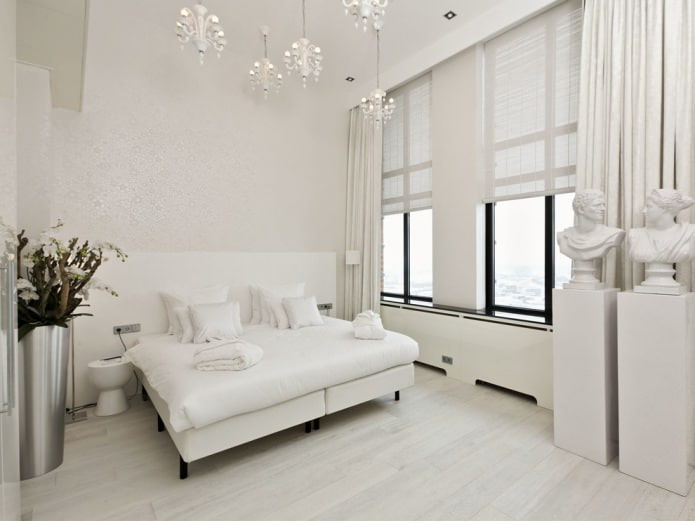 Sol clair dans une chambre moderne