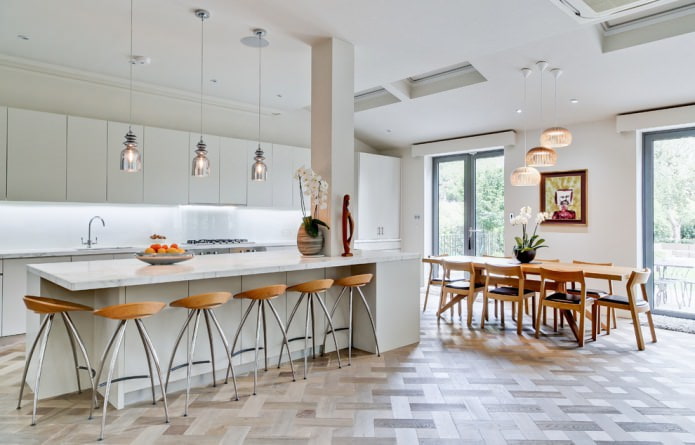 pose de parquet tressé
