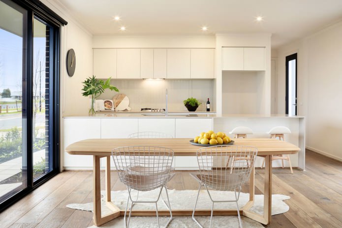 Parquet dans la cuisine