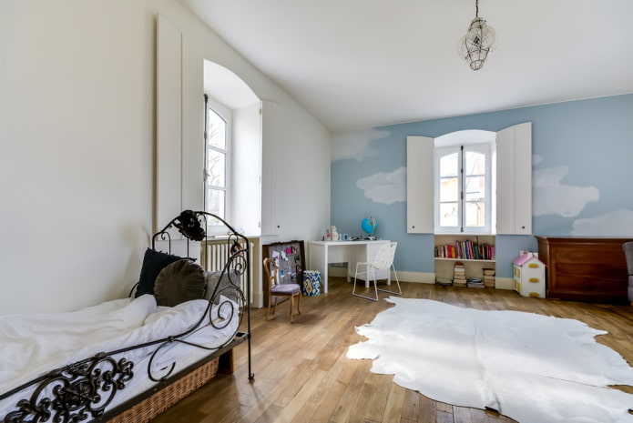 Parquet dans la chambre d'enfant
