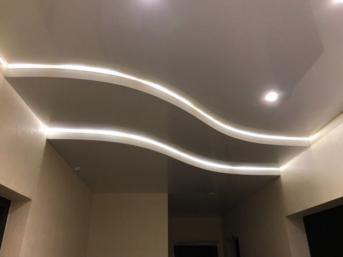 Structure de plafond à plusieurs niveaux