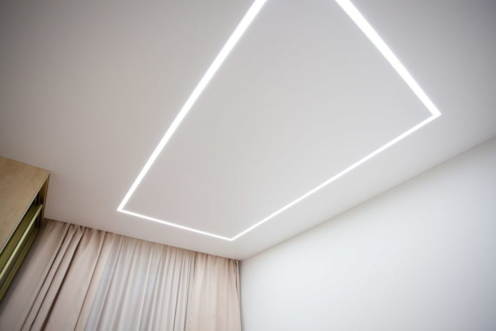 Lignes flottantes au plafond