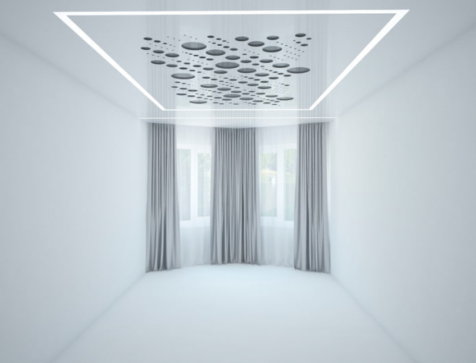 plafond flottant sculpté