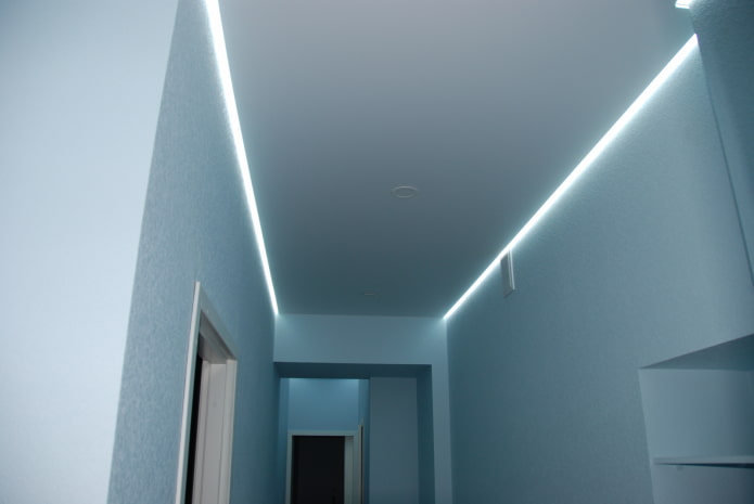 Structure de plafond flottant à un seul niveau